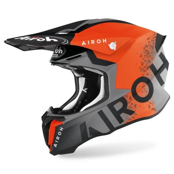 Casque Airoh Twist 2.0 Bit Orange / Grey 1 Casque Airoh Twist 2.0 Bit Orange / Grey