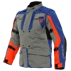 Dainese Alligator Tex Jacket Gray/Sodalite-Blue/Fluo-Red