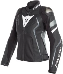 Dainese Avro 4 Lady Leather Jacket Black/Anthracite/White