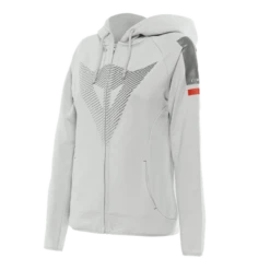 Dainese Fade Lady Full-Zip Hoodie Glacier-Gray/Dark-Gray/Red