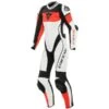 Dainese Imatra Lady Leather 1-PC Suit Perf. White/Fluo-Red/Black