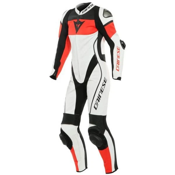 Dainese Imatra Lady Leather 1-PC Suit Perf. White/Fluo-Red/Black 1 Dainese Imatra Lady Leather 1-PC Suit Perf. White/Fluo-Red/Black