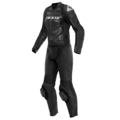 Dainese Mirage Lady Leather 2-P Suit Black/Black/White