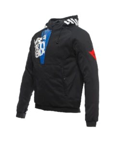 Dainese VR46 Daemon-X Safety Hoodie Full Zip Black/White/Blue