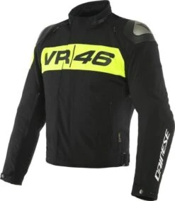 Dainese VR46 Podium D-Dry Jacket Black Yellow