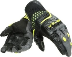 Dainese VR46 Sector Short Gloves Grey Yellow Anthracite - Short Gloves - Gants