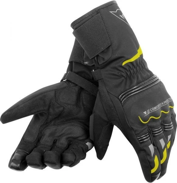 Dainese TEMPEST UNISEX D-DRY LONG Gloves BLACK/YELLOW-FLUO