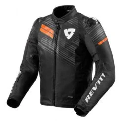 Revit Apex H2O Jacket Black-Fluo Orange