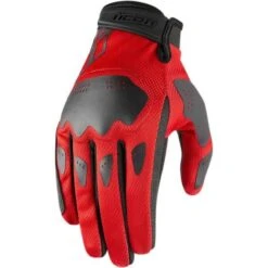 Icon Hooligan Gloves Red