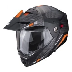 Scorpion ADX-2 Camino Matt Black-Silver-Orange