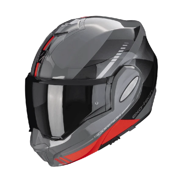 Scorpion EXO-TECH EVO GENRE Grey-Black-Red 1 Scorpion EXO-TECH EVO GENRE Grey-Black-Red